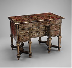 Desk with folding top (dated 1685) designed by Jean Bérain the Elder, made by Alexandre-Jean Oppenordt