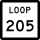 State Highway Loop 205 marker