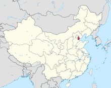 Tientsin Belediyesi'nin Çin içindeki konumu