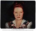 Image 25This live image of actress Paddy Naismith was used to demonstrate Telechrome, John Logie Baird's first all-electronic color television system, which used two projection CRTs. The two-color image would be similar to the basic Telechrome system. (from Color television)