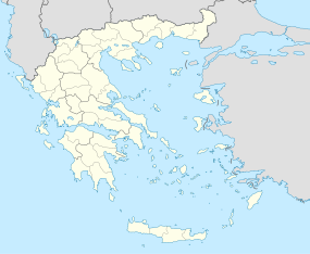 Akrotiri (Santorini) na mapi Grčke