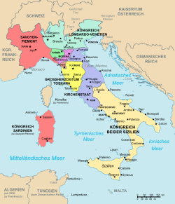 Italien im Jahre 1843