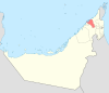 Lage Umm al-Qaiwains in den Vereinigten Arabischen Emiraten