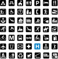 Image 35Graphic symbols are often functionalist and anonymous, as these pictographs from the US National Park Service illustrate. (from Graphic design)