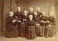 Orphans living at the Orphanage at the Oude Delft, around 1880