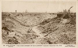 The high street of Guillemont, in 1916