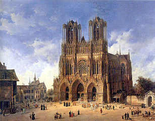 The Cathedral of Reims, by Domenico Quaglio the Younger