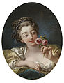 Girl with Roses rok 1760 rozm:54,6 × 42,5 cm cm technika: olej na plátně umístění: Frick Collection, New York, Manhattan, USA