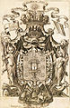 Armas do reino de Galiza, na obra "Reino de Christo Sacramentado y primogénita de la Iglesia entre las gentes, ano 1750.