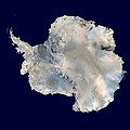 Antarctica satellite globe