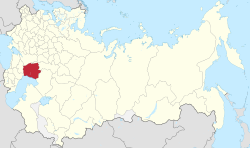 Location of guberņa