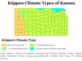 Image 8Köppen climate types of Kansas, using 1991–2020 climate normals (from Kansas)