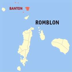 Mapa ning Romblon ampong Banton ilage