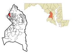 Location of Adelphi, Maryland