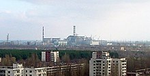 Kernkraftwerk Tschernobyl (von Pripyat, Januar 2007)