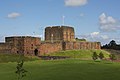 Image 52Carlisle Castle – begun by William Rufus in 1092; rebuilt in stone under Henry I, 1122–35, and David I of Scotland, 1136–1153 (from History of Cumbria)