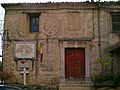 Facciata di una ex-chiesa a Galdo degli Alburni, nel Cilento (Campania)