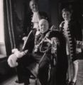 Churchill con Randolph e il nipote Winston III nel 1953