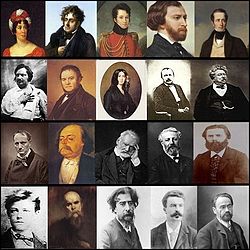 Notable 19th-century French literary figures.