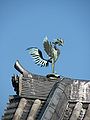 Pasărea Phoenix pe acoperişul Amida-do
