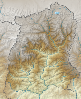 Map showing the location of Khangchendzonga National Park