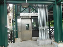 Elevator at the Ardsley-on-Hudson station