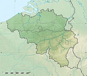 Tournai na zemljovidu Belgije
