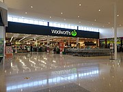 A Woolworths store in a shopping centre in Butler, Western Australia