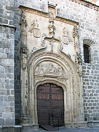 Fachada de la Basílica de la Asunción de Nuestra Señora (Colmenar Viejo), de Juan Guas y Hannequin de Cuéllar (ca. 1492-1500).