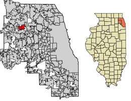 موقعیت روزل، ایلینوی در نقشه