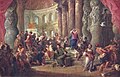 Cristo expulsando os cambistas do templo. ca. 1725. Prado Museum, Madrid.[3]