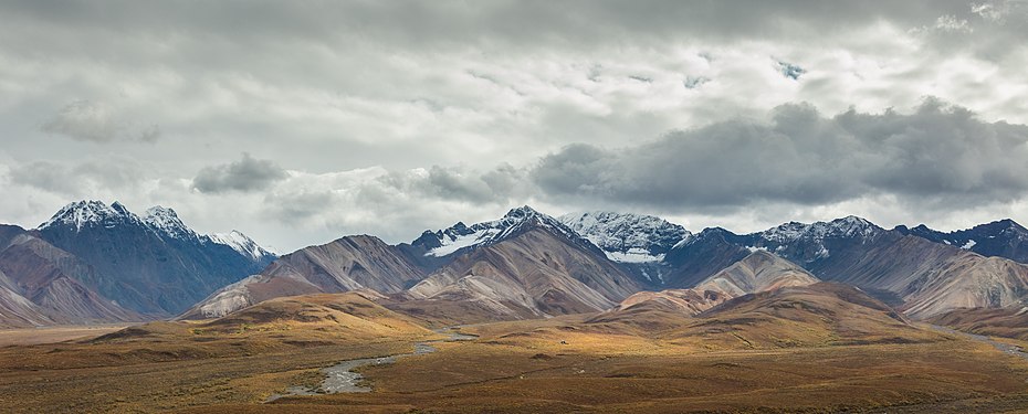 Landscape in Denali National Park and Reserve, Alaska, USA.