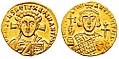Isus este reprezentat pe o monedă bizantină de la începutul secolului al VIII-lea. După iconoclasmul bizantin, toate monedele îl înfățișau pe Hristos.