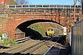 A Merseyrail Class 507 departs with a service to Ormskirk.