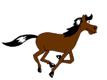 Příkladem tradiční animace je tento běžící kůň, jehož animace byla vytvořena z fotografií Eadwarda Muybridge pomocí techniky rotoskopie.