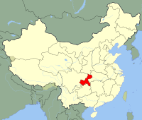 中國重慶市地圖