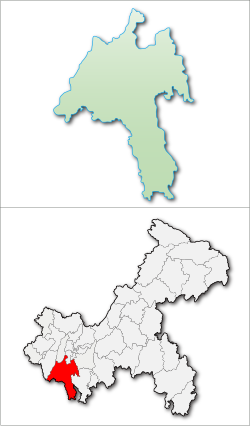 موقعیت جیانگجین در نقشه