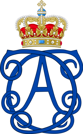Monograma real de Charlotte Amalie de Hesse-Cassel, Rainha Consorte da Dinamarca e Noruega