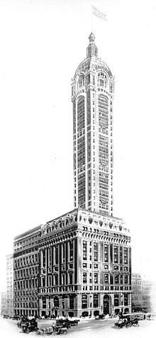 Early headquarters at Singer Building