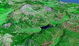 Սթիմֆալիա լիճ․ Օլիղիրթոս եւ Քիլինի լեռներուն միջեւ