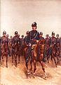 Kavaleri KNIL berseragam lengkap pada tahun 1896.