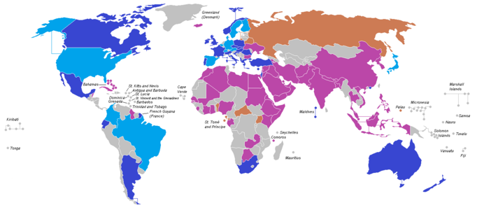 Status hukum pornografi anak di berbagai negara dan teritorial