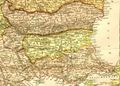 Мапа Источне Румелије и Бугарске