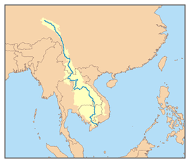 Mapa rieky a povodia