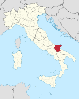 Poloha provincie Foggia v rámci Talianska (klikacia mapa)