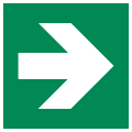 E005 – Flèche de direction (angle de 90°)