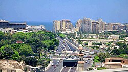 Pemandangan kota menghadap Terusan Suez