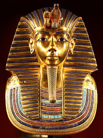 Topeng Emas Tutankhamun di Muzium Mesir