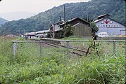 線路終端と駅舎（1991年）