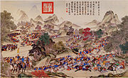 [en→ca]Battle of Qos-Qulaq 1759, Chinese General Ming Rui defeats the Khoja army in Qos-Qulaq (north of Kara-Kul, Tajikistan).